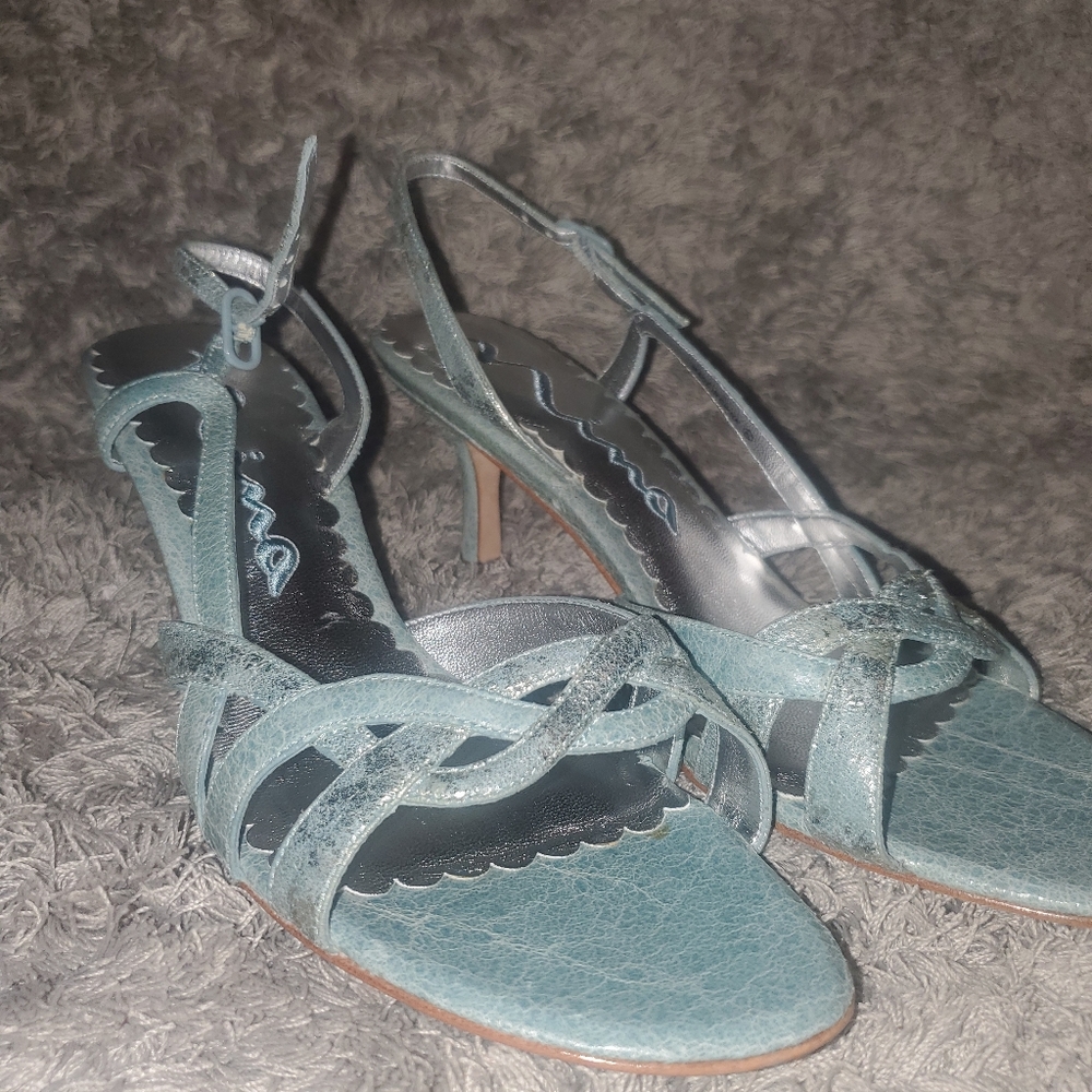Light teal heels